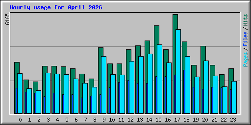Hourly usage for April 2026